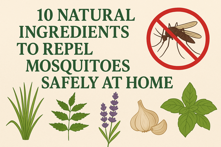 10 Natural Ingredients That Repel Mosquitoes Safely at Home