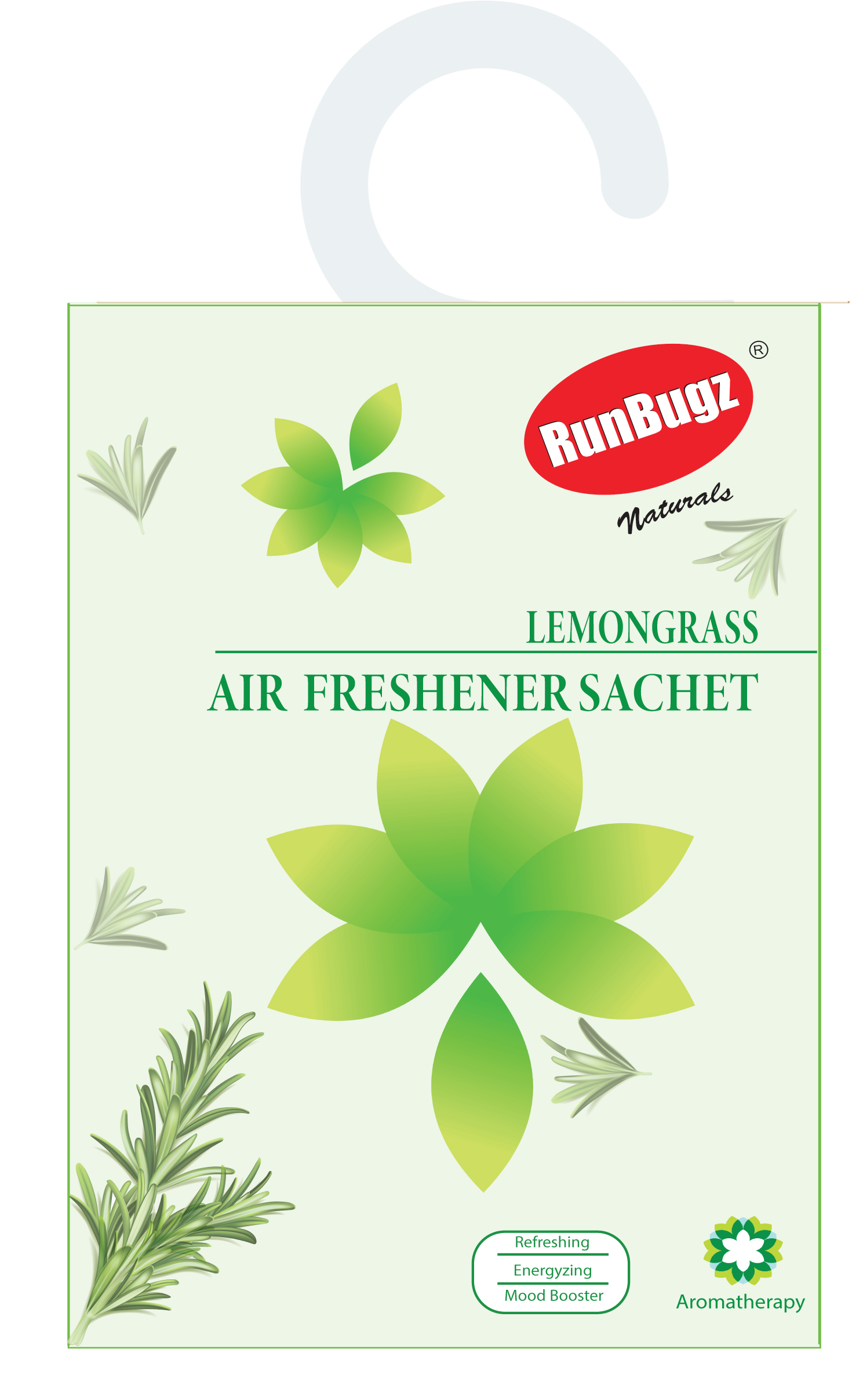 Runbugz Air Freshener Sachets for Cupboards, Cabinets & Small Areas - Pack of 6