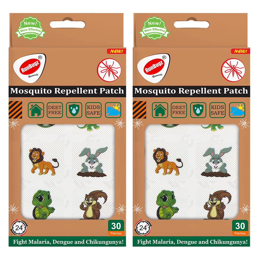 Mosquito Repellent Patches, Animal, 30 patches