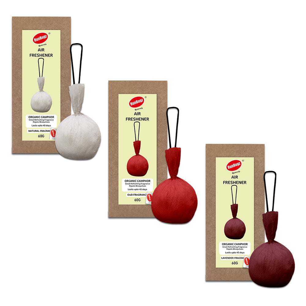 Camphor Air Freshener Balls (Pack of 3 combo)