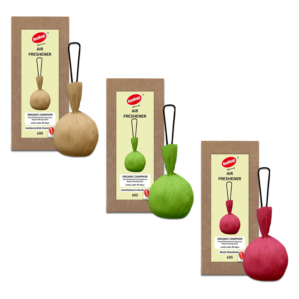 Camphor Air Freshener Balls (Pack of 3 combo)