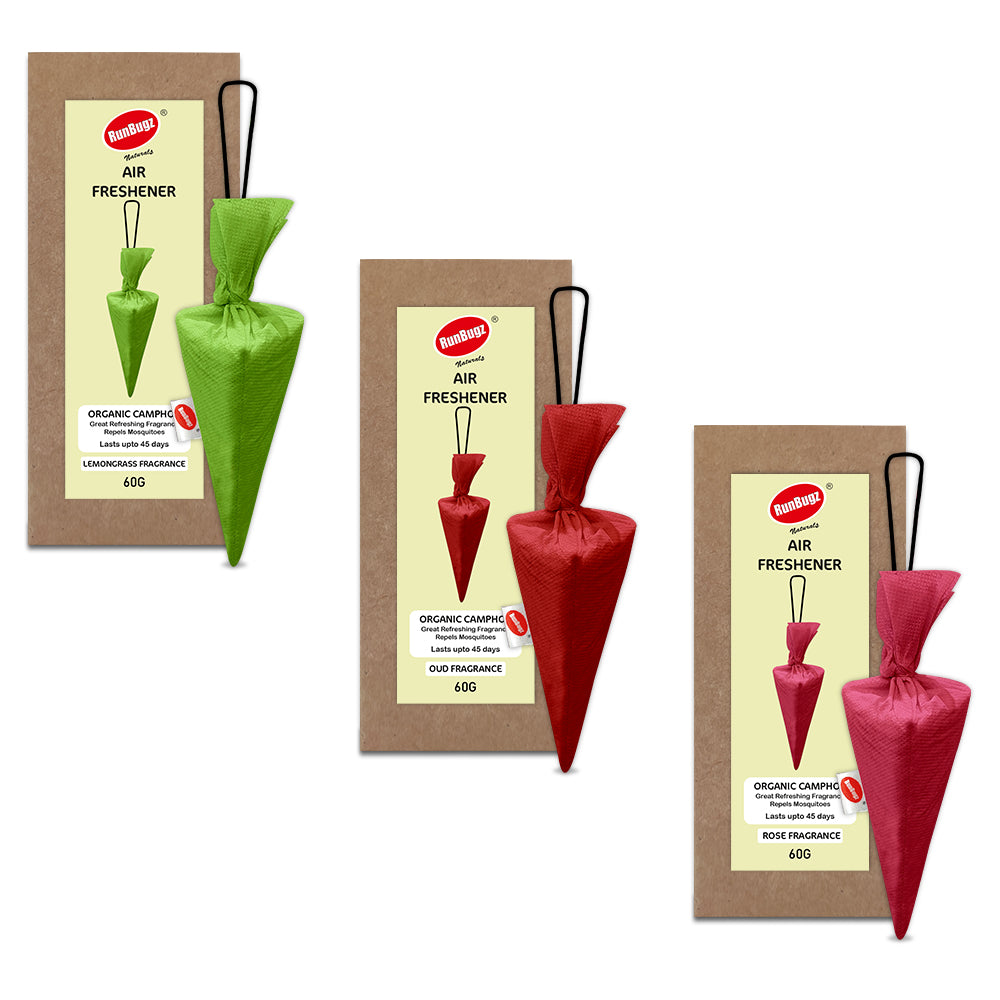 Camphor Air Freshener Tri-cones (Pack of 3 combo)