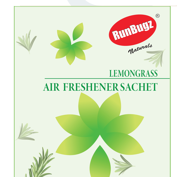 Runbugz Air Freshener Sachets for Cupboards, Cabinets & Small Areas - Pack of 6