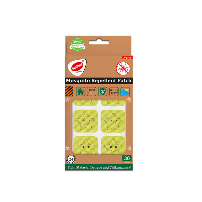 Mosquito Repellent Printed Patches - 30 Patches Per Pack