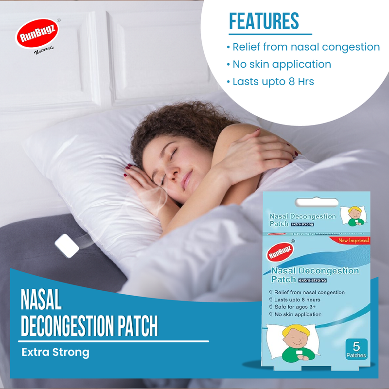 Nasal Decongestion Patches - 5 Patches Per Pack