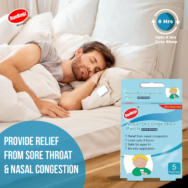 Nasal Decongestion Patches - 5 Patches Per Pack