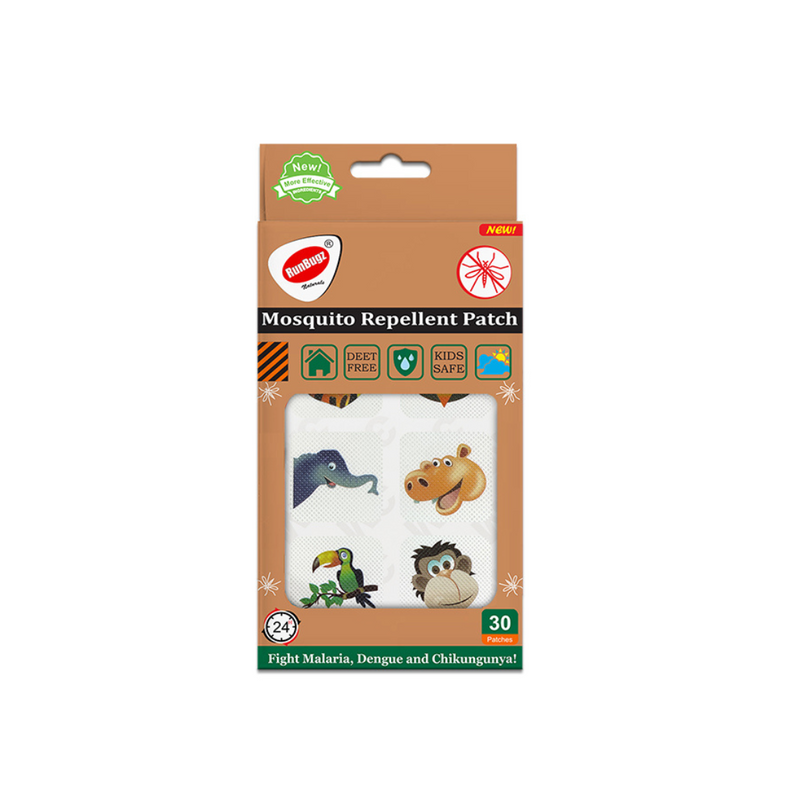 Mosquito Repellent Printed Patches - 30 Patches Per Pack