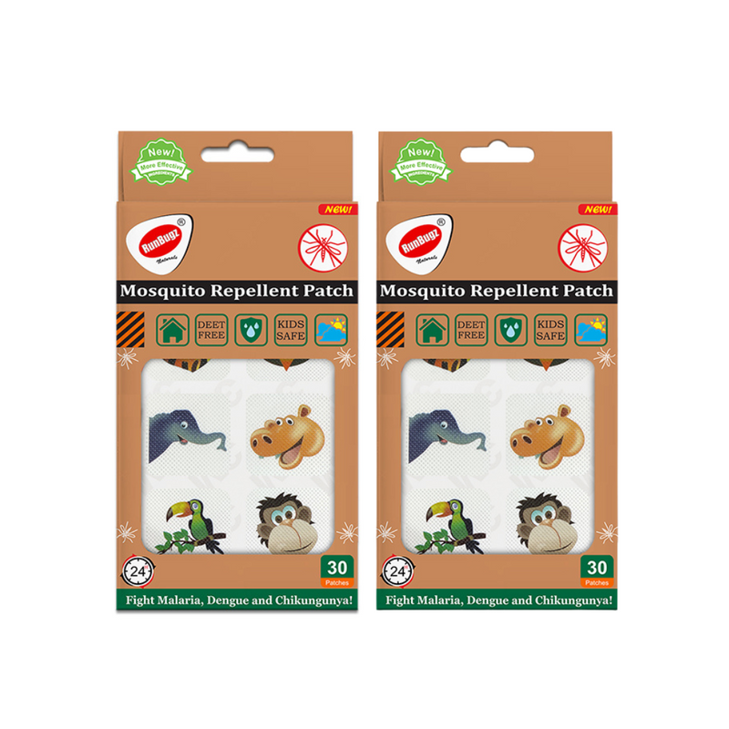 Mosquito Repellent Printed Patches - 30 Patches Per Pack