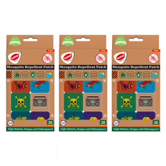 Mosquito Repellent Printed Patches - 30 Patches Per Pack