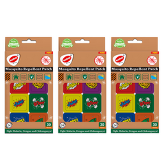 Mosquito Repellent Printed Patches - 30 Patches Per Pack