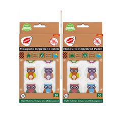 Mosquito Repellent Printed Patches - 30 Patches Per Pack