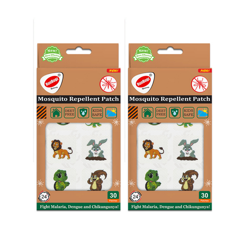 Mosquito Repellent Printed Patches - 30 Patches Per Pack