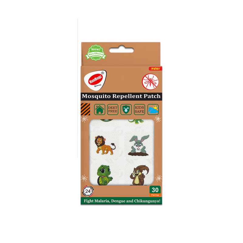 Mosquito Repellent Printed Patches - 30 Patches Per Pack