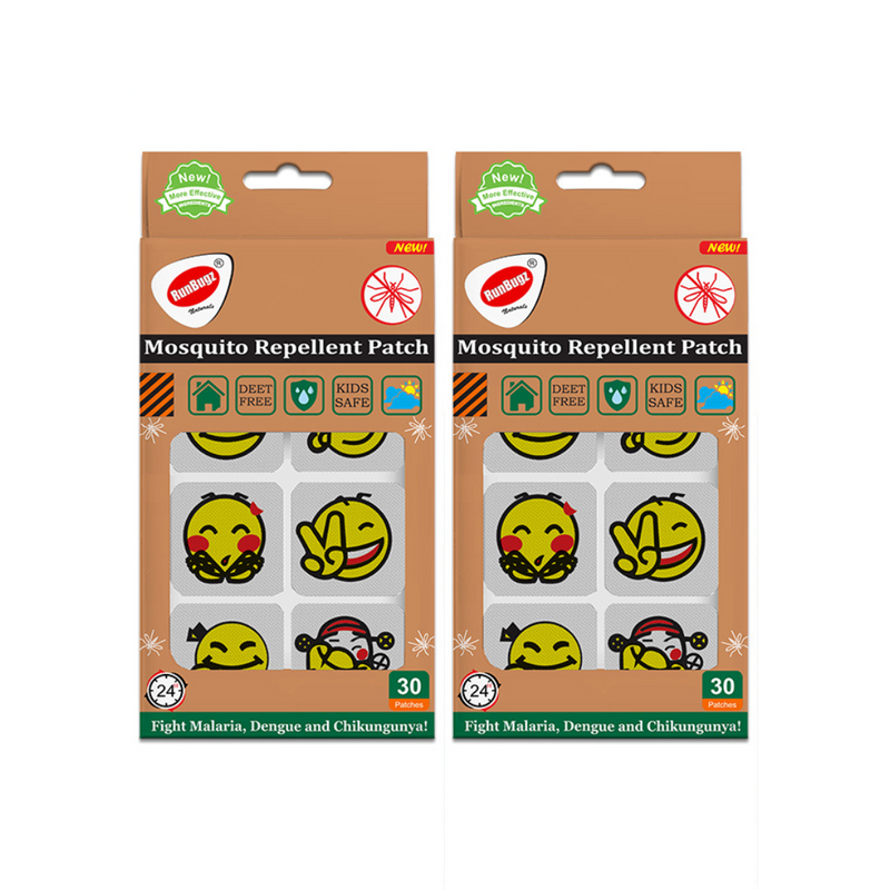 Mosquito Repellent Printed Patches - 30 Patches Per Pack