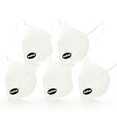 RunBugz White N-95 Face Mask With 5 Layer Protection