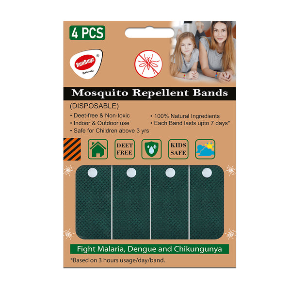 Mosquito Repellent Bands for Kids - One month pack - Green
