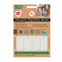 Mosquito Repellent Bands for Kids - One month pack - White