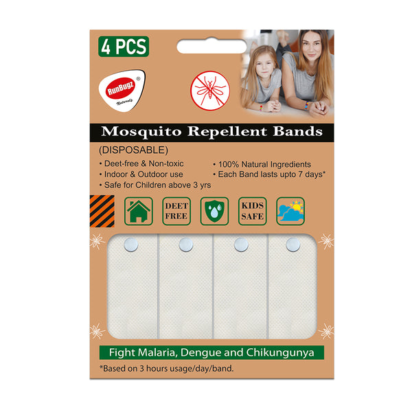 Mosquito Repellent Bands for Kids - One month pack - White