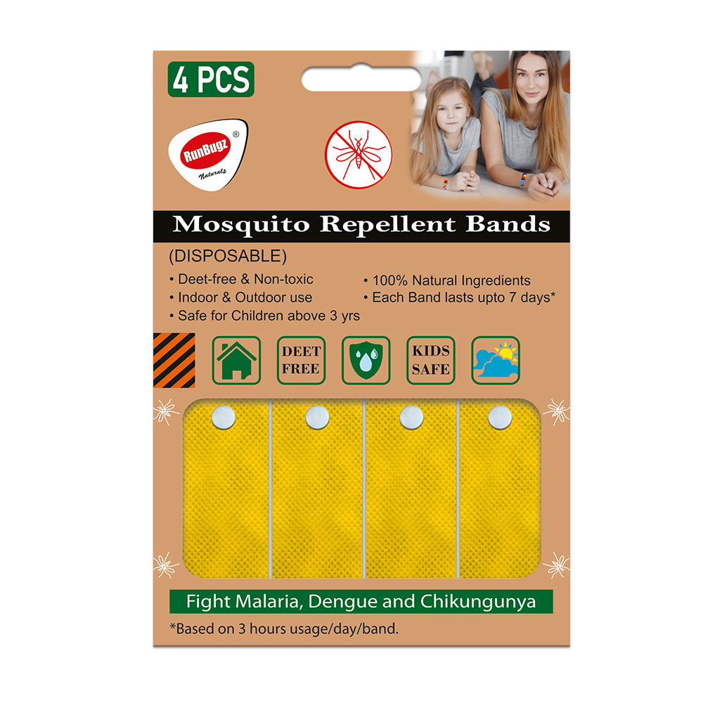 Mosquito Repellent Bands for Kids - One month pack - Yellow