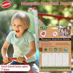 Mosquito Repellent Bands for Kids - One month pack - White