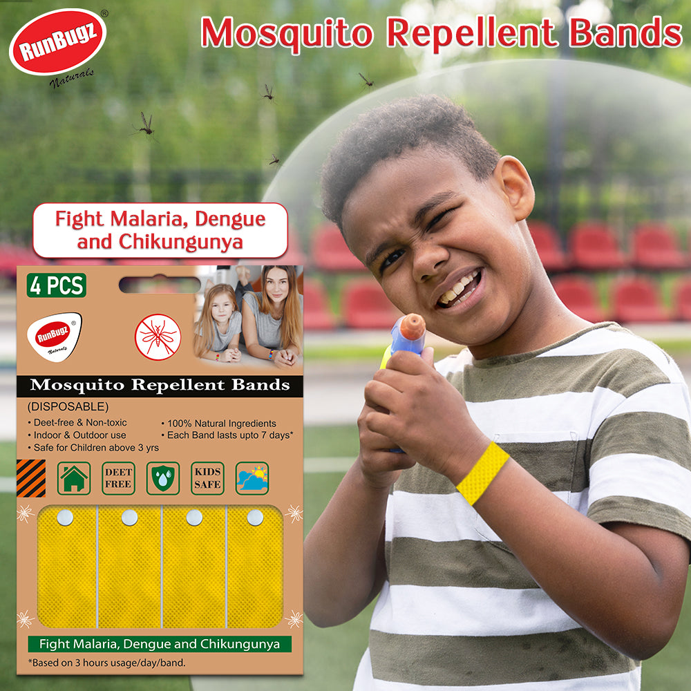 Mosquito Repellent Bands for Kids - One month pack - Yellow