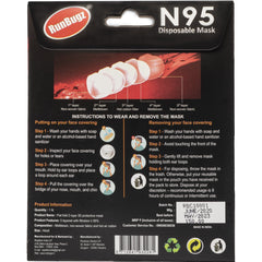 RunBugz Black Face Mask With 5 Layer Protection