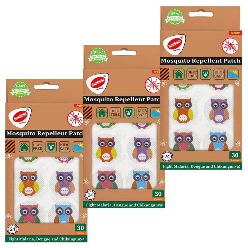 Mosquito Repellent Patches, Owl, 30 patches