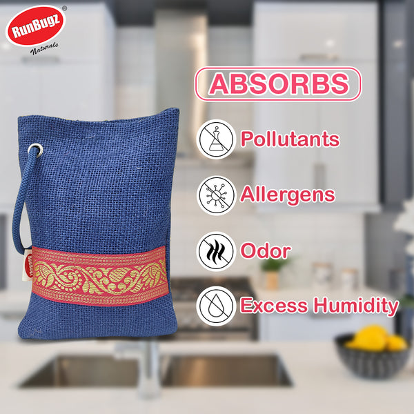 Activated Charcoal Air Freshener - Medium (100gms)