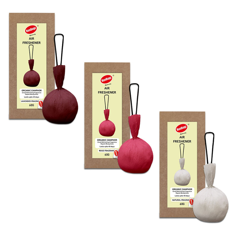 Camphor Air Freshener Balls (Pack of 3 combo)