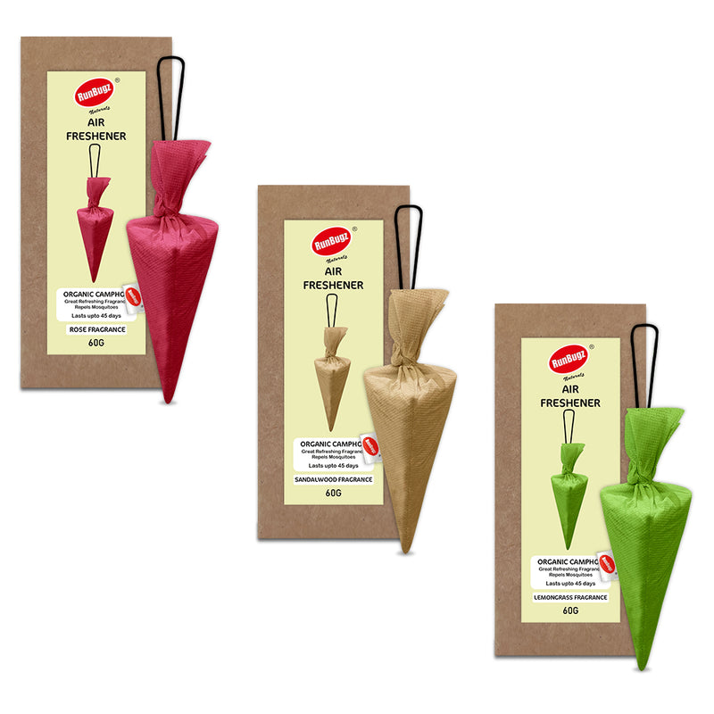 Camphor Air Freshener Tri-cones (Pack of 3 combo)