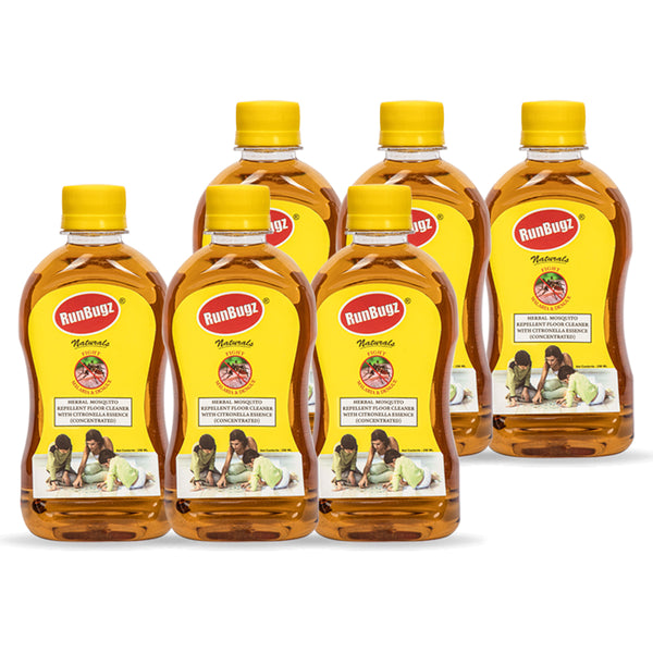 Mosquito Repellent Floor Cleaner Liquid, 250ml (Pack of 6)