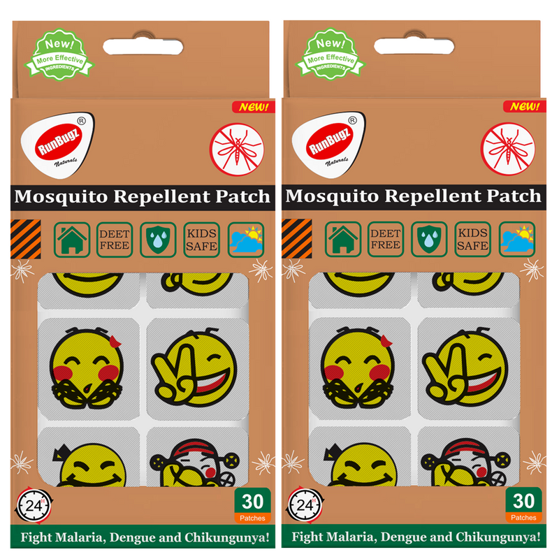 Mosquito Repellent Patches, Emoji Printed, 30 patches