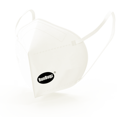 RunBugz White N-95 Face Mask With 5 Layer Protection