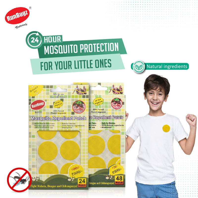 Mosquito Repellent Patches, Yellow Color, 48pcs