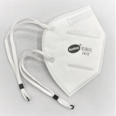 RunBugz White N-95 Headloop Mask With 5 Layer Protection (Pack of 1)